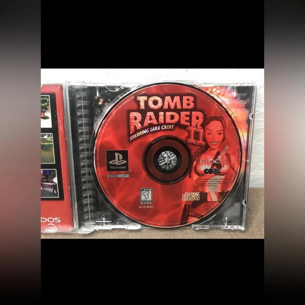Lot of 2 PlayStation 1 PS1 Games: Street Sk8er & Tomb Raider II (2) Complete USA
